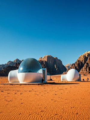 Martian Glamping in Wadi Rum